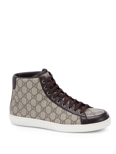 gucci schoenen high top gg supreme|Men's Designer Luxury High Top Sneakers .